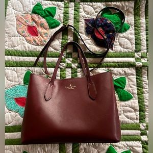 Kate Spade Harper Satchel Deep Berry